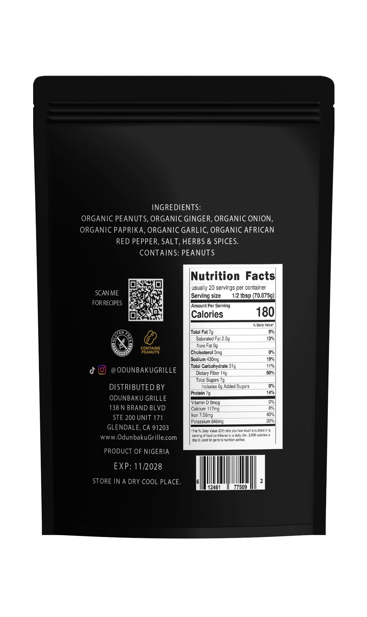 Odunbaku Grille™ Authentic Suya Spice 5oz